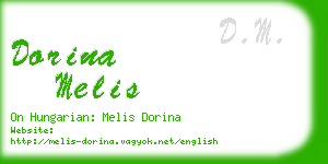 dorina melis business card